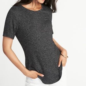 Old Navy Luxe Grey Knit T-shirt